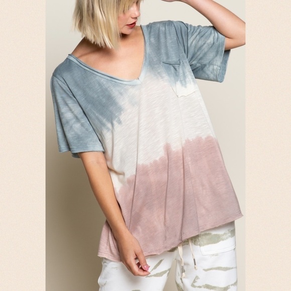 Toasted Berry Ombré Ultra Soft Tee - Picture 1 of 6